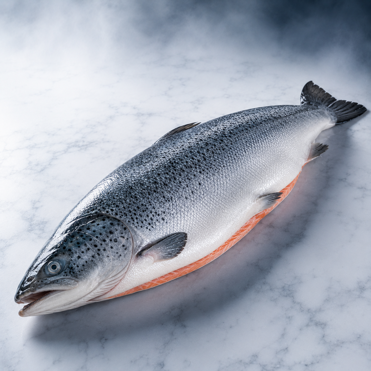 Norwegian frozen Atlantic salmon whole IQF premium quality – Royal Sea Egypt