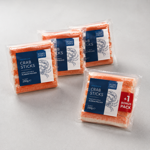 Surimi crab sticks 4 packs 150g each buy 3 get 1 free offer – Royal Sea Egypt
