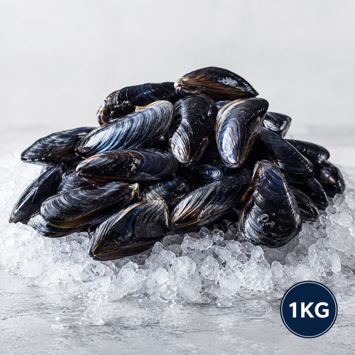 Whole fresh mussels in shell 1 KG steam with white wine and herbs – Royal Sea